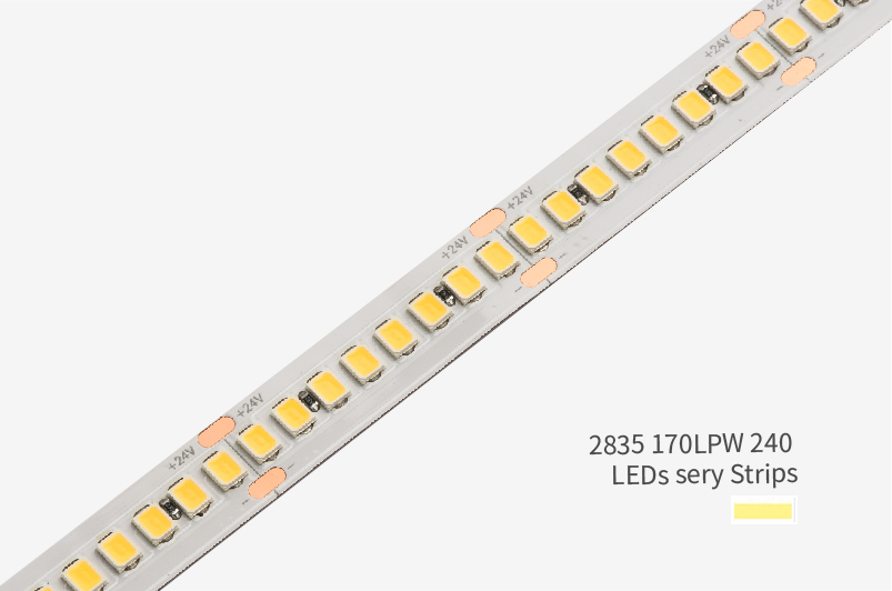 2835 170LPW 240 LEDs sery Strips